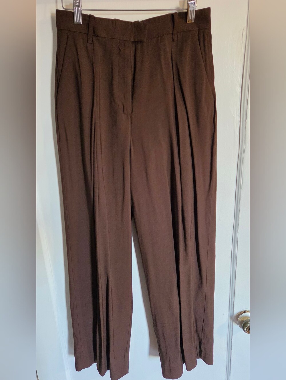 Mango Dark Brown Dress Pants